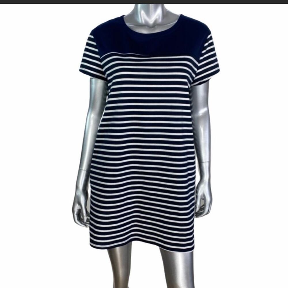 Missguided navy striped dress size 12